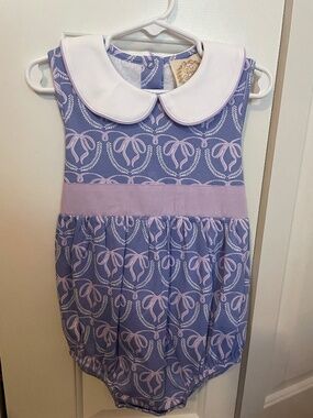 NWT Sleeveless Cindy Lou Sash Bubble Beale Street Bows with Lauderdale Lavender